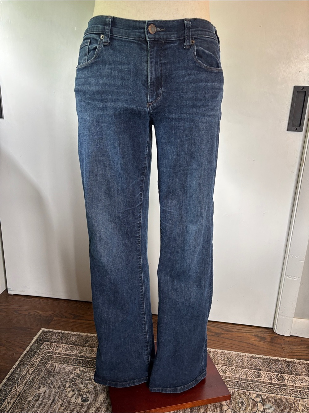 Banana Republic Slim Bootcut Jeans in Medium Dark Blue